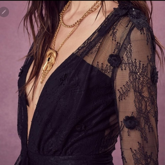 🍋For Love and Lemons Daisy Lace Midi Dress - Picture 4 of 16